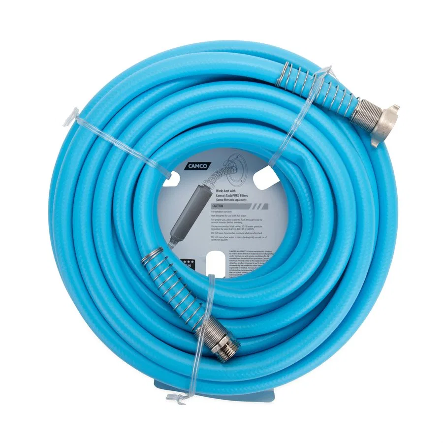 22596 – CAMCO Fresh Water Hose, Used To Connect RV/ Boat To Community Water Supplier With Threaded Connection Not Hea...